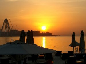 Dubain auringonlasku, Jumeirah Beach